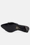 Women's Heeled Slippers Brown Patent Leather Rustic Fabric Pointed Heeled Women's Slippers - 7