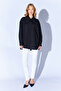 Ribbon Detailed Shirt - Black |   Mks1610430-1 - 2