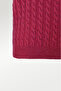 Plum Knitted Patterned Women's Sweater - 5