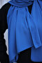Cobalt Blue Five Medina Silk Shawl - 3