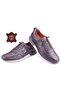 Inside and Outside Genuine Leather Orthopedic Ultra-Comfortable Stylish Men's Shoes Croco - 5