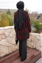 Burgundy Crew Neck Glittery Knit Sweater - 5