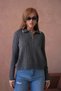 Women's Polo Neck Zipper Detail Knitwear Sweater - 2