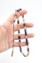 Hakan Turan Signed Cut-Out Model Beige Purple Crimped Amber Prayer Beads - 5