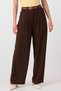 Women's Pleated Wide-Leg Pants – Taupe Flow - 2