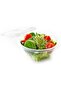 Clear Hinged Flower Bowls – 12 oz | 10 Pieces | Disposable Plastic Containers with Secu - 5