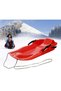 Outdoor Sports Plastic Skiing Boards Sled Luge Snow Grass Sand Board Ski Pad Snowboard With Rope For - 2