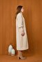 Women's Double Row Snap Sleeves Ribbed Knit Pack Coat 15230 - 5