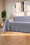 Cotton Fringed Sofa Cover|Multipurpose Cover|Sofa Shawl|Sleeves Covering|Extra Large|180x350 - 2