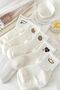 Women's 5 Pairs Premium Quality Smiley Face and Heart Patterned Short Socks - 3