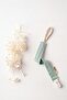 Baby cotton pacifier holder 23 cm mint green