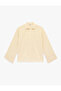 Viscose Blended Classic Collar Long Wide Sleeve Oversized Shirt - 6