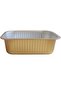 930 ml Golden Aluminium Rectangular Food Container with Lid – 1 Pc - 7