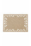 Deluxe Series Suede Faux Leather 6-Piece Placemat Set - 32X44Cm - Cream - 2