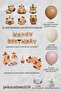 Kapibara Concept Birthday Balloon Chain Set Table Decoration Boards - 2
