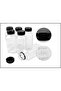 12Pcs Empty Plastic Reusable Square Shape Transparent 100ml/4Oz Bottles With Black Caps - 4