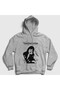 Unisex Gray Peace Beabadoobee Beatrice Bea Kristi Hooded Sweatshirt 593971Tt