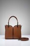 Women's Shoulder and Hand Bag - City Style Bag with Special Compartments and Adjustable Strap - 3