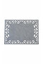 Deluxe Series Suede Faux Leather 6-Piece Placemat Set - 32X44Cm - Gray - 2