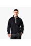 Men's Mock Neck Half-Zip Anthracite Fleece Sweatshirt - 4