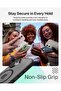 SheerForce Grip MagSafe Compatible iPhone 17 Case with Slim Design & Anti-Slip Side Lines - Magnetic, Transparent, & Shockproof Protective iPhone Case - Black - 5