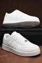 Women's Trend Striped White Sneakers Casual Shoes - 2