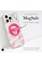 Magnetic Phone Loop Grip - Removable and Collapsible - Pom Pom Pink - 6