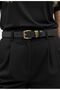 100% Genuine Leather Black Thin Unisex Belt Opportunity Product Jean Belt,Jacket Belt,Pants Belt - 4