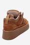 Raven Tan Suede Genuine Leather Women's Platform Sneaker - 5