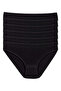 Seamless Lycra Bikini Women's Panties 6-Piece Black - 3