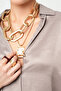 Women's V-Neck Plain Mink Color Satin Look Shirt - 3