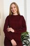 Burgundy Stripe Detailed Elastic Stretch Fabric Modal Set
