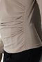 Stoned Sandy Degaje Collar Side Gathered Blouse – Long Sleeve Stylish Casual Combination - 6