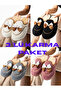 3-Piece Bow Tie Winter Women's Slippers Home Slippers Dowry Slippers Gift Slippers Stc1158