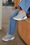 Women's White Orthopedic Sole Daily Sneakers 061