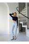 High Waist Detachable Legs Mom Jeans