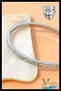 Roz Color Embedded Row Stone 316L Steel Handcuff Bracelet |   No Blackening Jewelry - 8