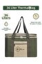 36 Liter Thermal Insulated Zippered Camping Picnic Thermos Hot Cold Thermal Bag - 2
