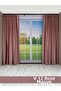 Donatti Dusty Rose Star Blackout Single Wing Background Curtain