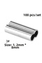 100pcs fishing single double barrel crimping sleeves tackle connector tools