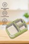 304 Steel 780 ml 3 Compartment Student Office Food Container Lunch Box Mt183Ys - 5