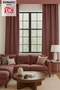 Natural Texture Linen Look Background Curtain – Extra-Firm Gathered, Rich Color Cartel Model, Simple and Stylish - 4