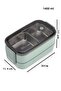 Horly Two-Layer Stainless Steel Easy Lock Travel Bowl - 2