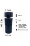 Leak-Proof Stainless Steel Non-Slip Rubber Inner Part with Strainer Car Office Tea Coffee Thermos Mug 400 ml - 4