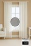 Sparkly Linen Bamboo Tulle Curtain – Regular Pleated – Glitter |   Full Size Measure Your Note to the Seller! - 3