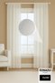 Sparkly Linen Bamboo Tulle Curtain – Regular Pleated – Glitter |   Full Size Measure Your Note to the Seller! - 4