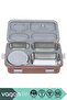 Bento 850ml Lunchbox New Collection Single Layer 4 Compartments and Bowl Steel Lunch Box Food Container - 2