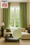 Natural Texture Linen Look Background Curtain – Extra-Firm Gathered, Rich Color Cartel Model, Simple and Stylish - 3