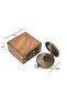 Solar Clock Compass with Wooden Box - 2