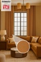 Natural Texture Linen Look Background Curtain – Extra-Firm Gathered, Rich Color Cartel Model, Simple and Stylish - 2